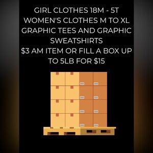 LIVE SHOW!!! Girl clothes 18 month to 5 T Women's random clothing